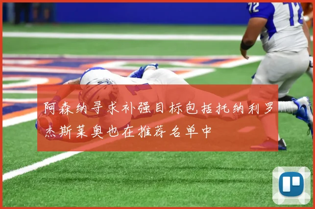 阿森纳寻求补强目标包括托纳利罗杰斯莱奥也在推荐名单中