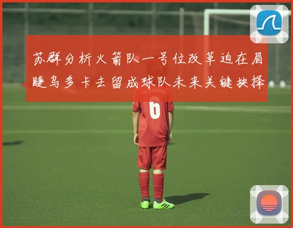 苏群分析火箭队一号位改革迫在眉睫乌多卡去留成球队未来关键抉择